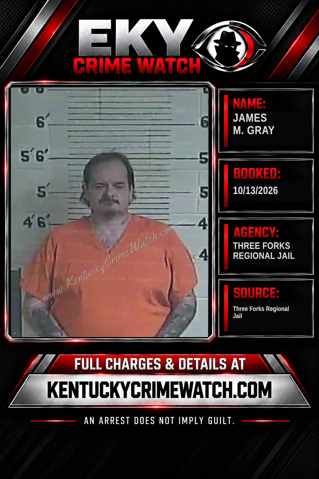 JAMES M. GRAY booking image