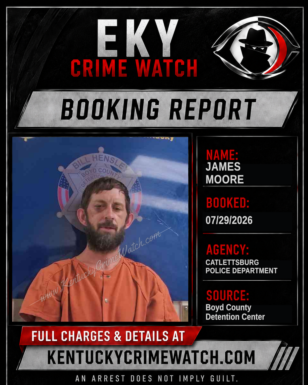 JAMES MOORE booking image