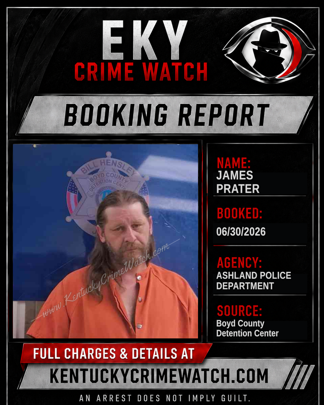 JAMES PRATER booking image