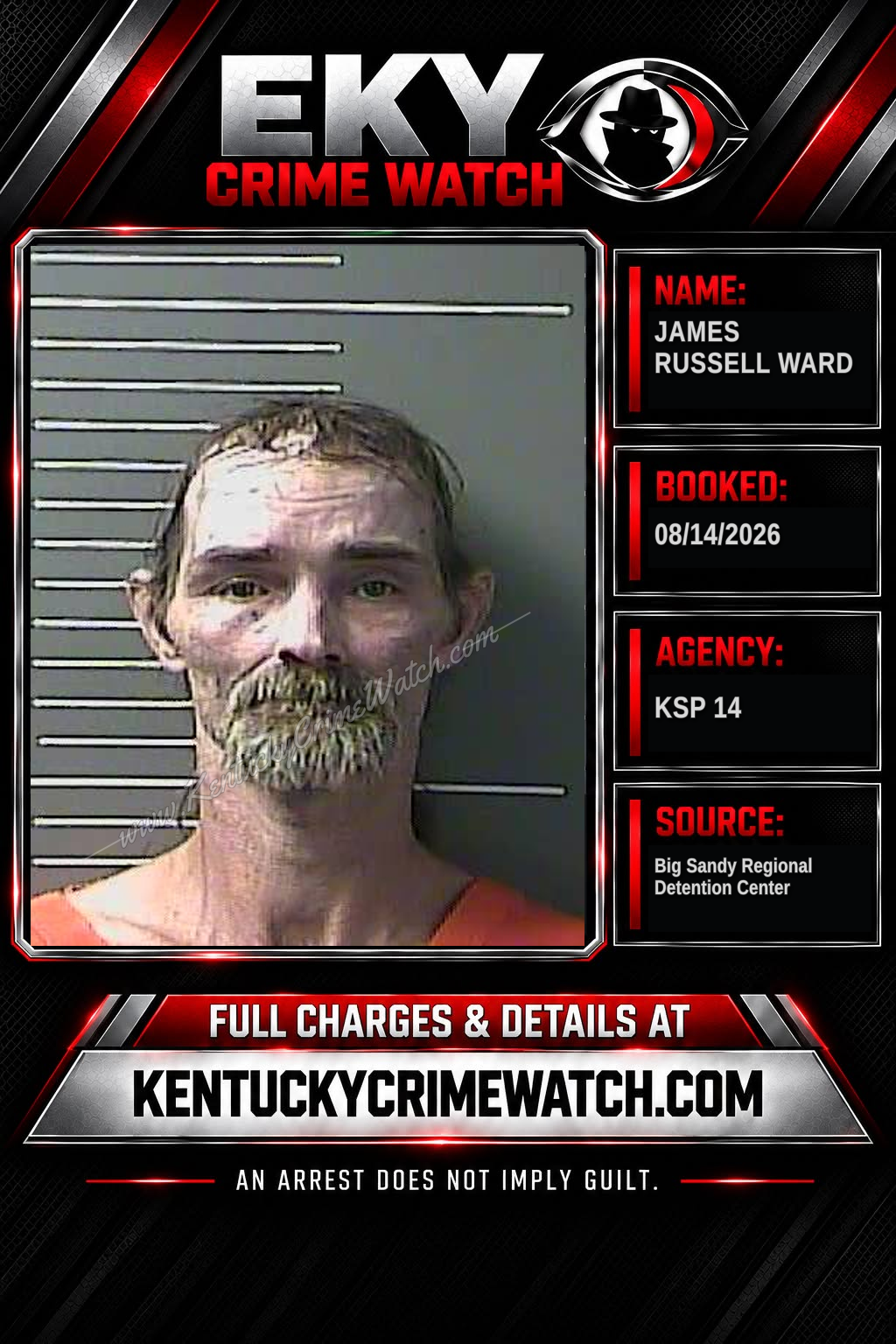 JAMES RUSSELL WARD booking image
