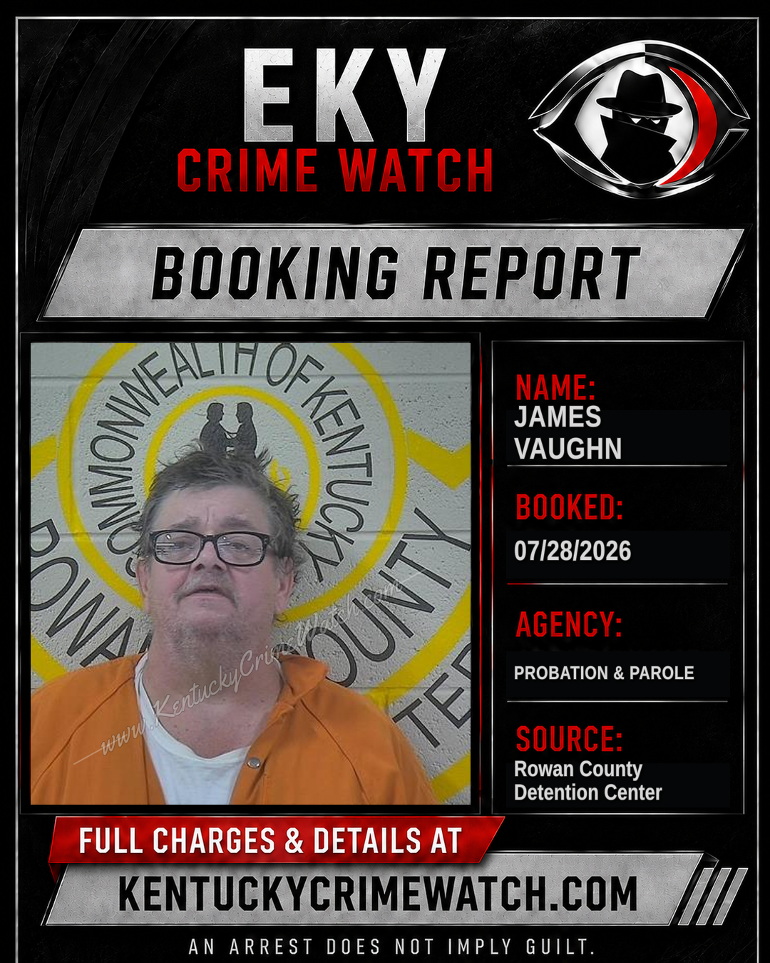 JAMES VAUGHN booking image