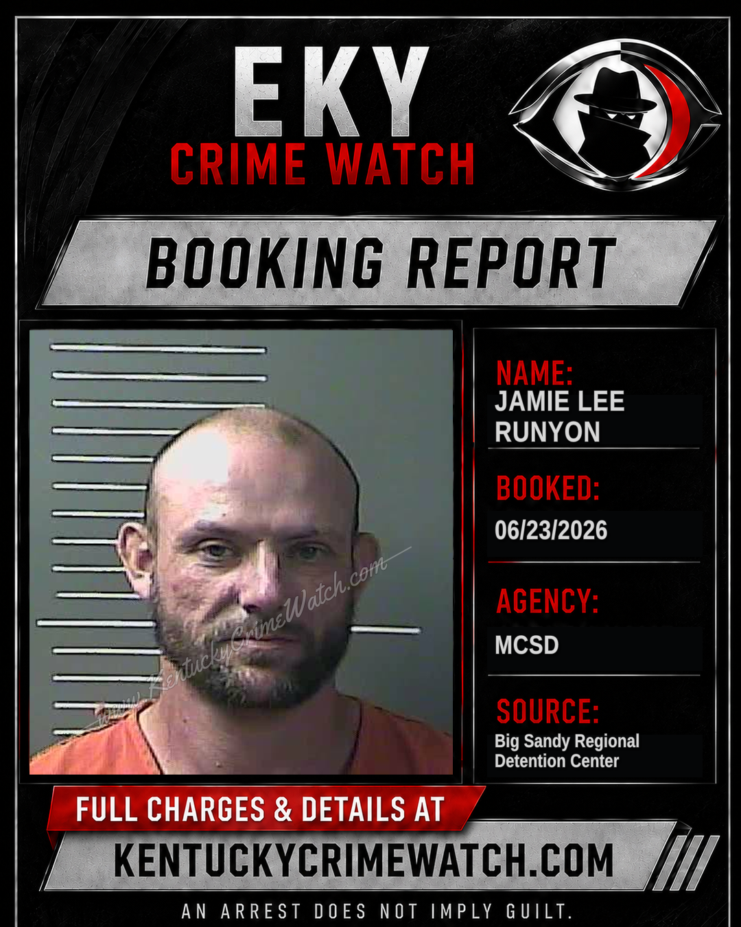 JAMIE LEE RUNYON booking image