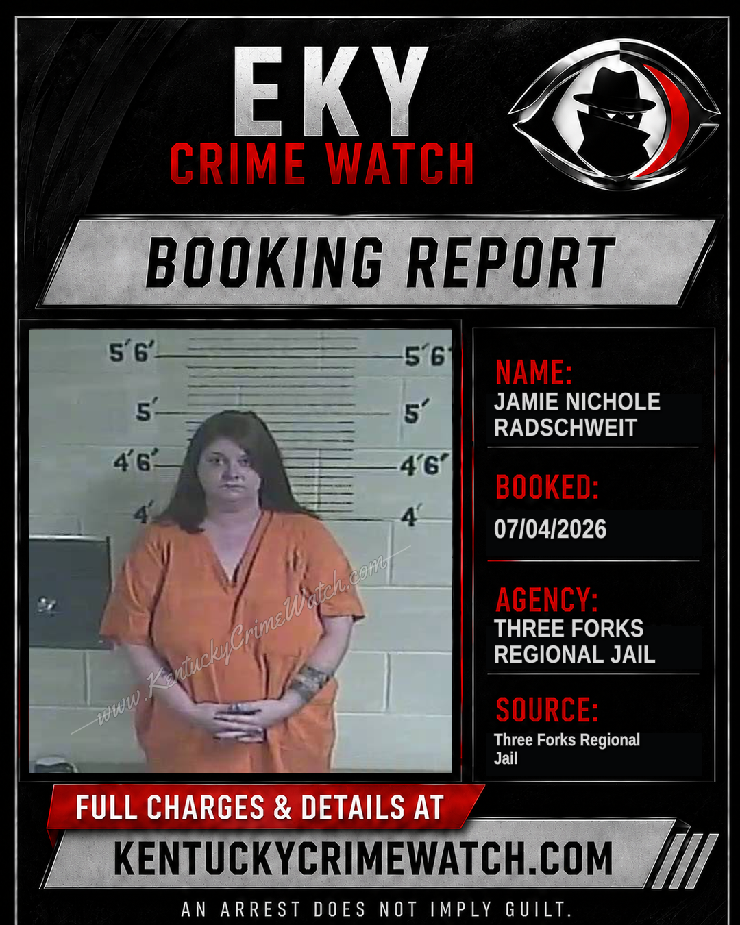 Jamie Nichole Radschweit booking image