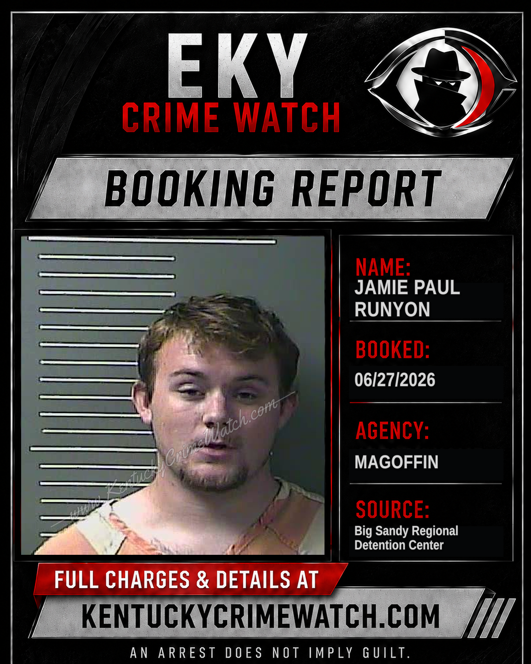 JAMIE PAUL RUNYON booking image