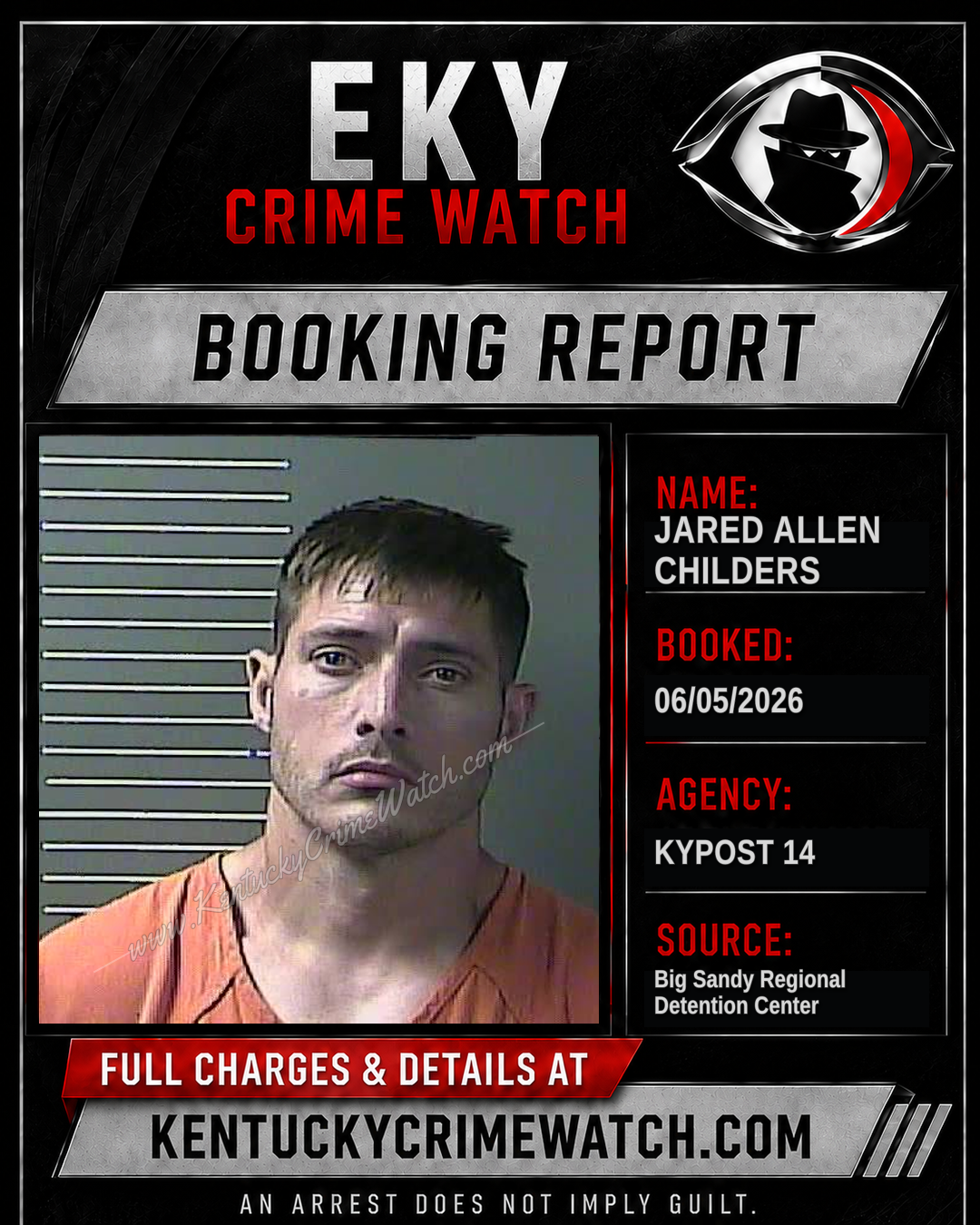 JARED ALLEN CHILDERS booking image