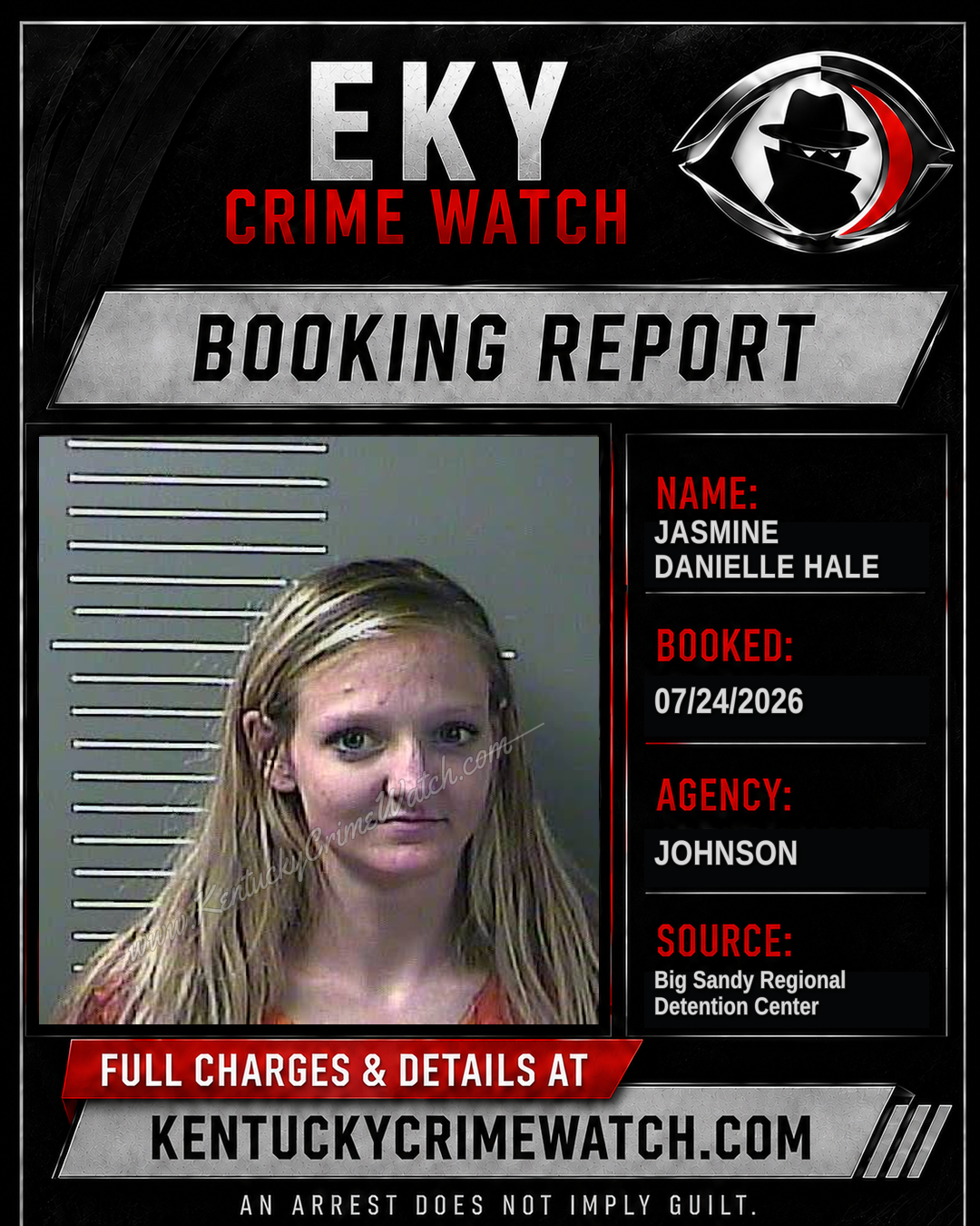 JASMINE DANIELLE HALE booking image