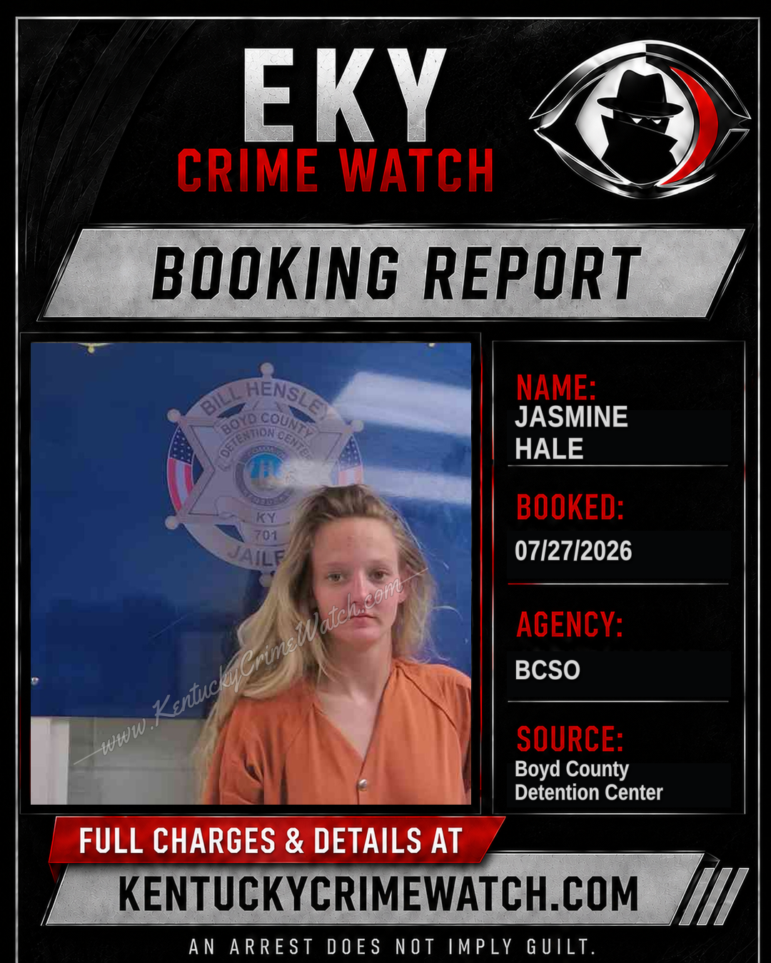 JASMINE HALE booking image