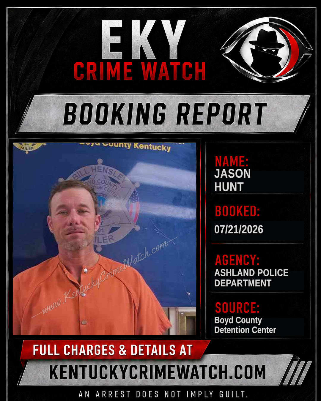 JASON HUNT booking image