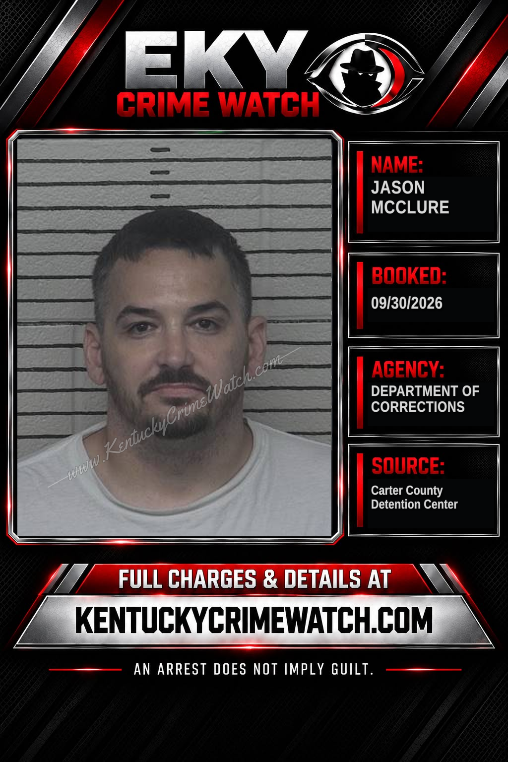 JASON MCCLURE booking image
