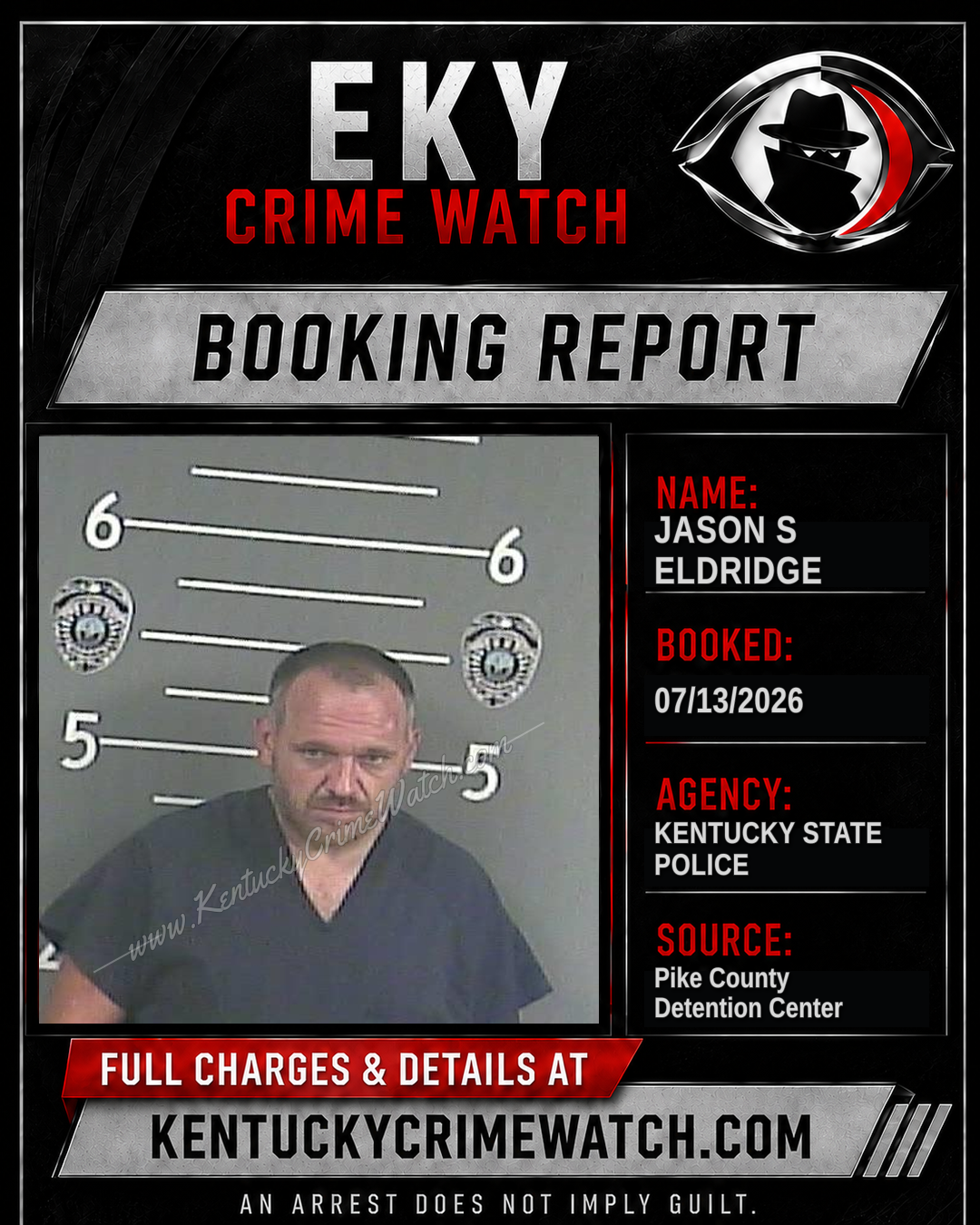 JASON S ELDRIDGE booking image
