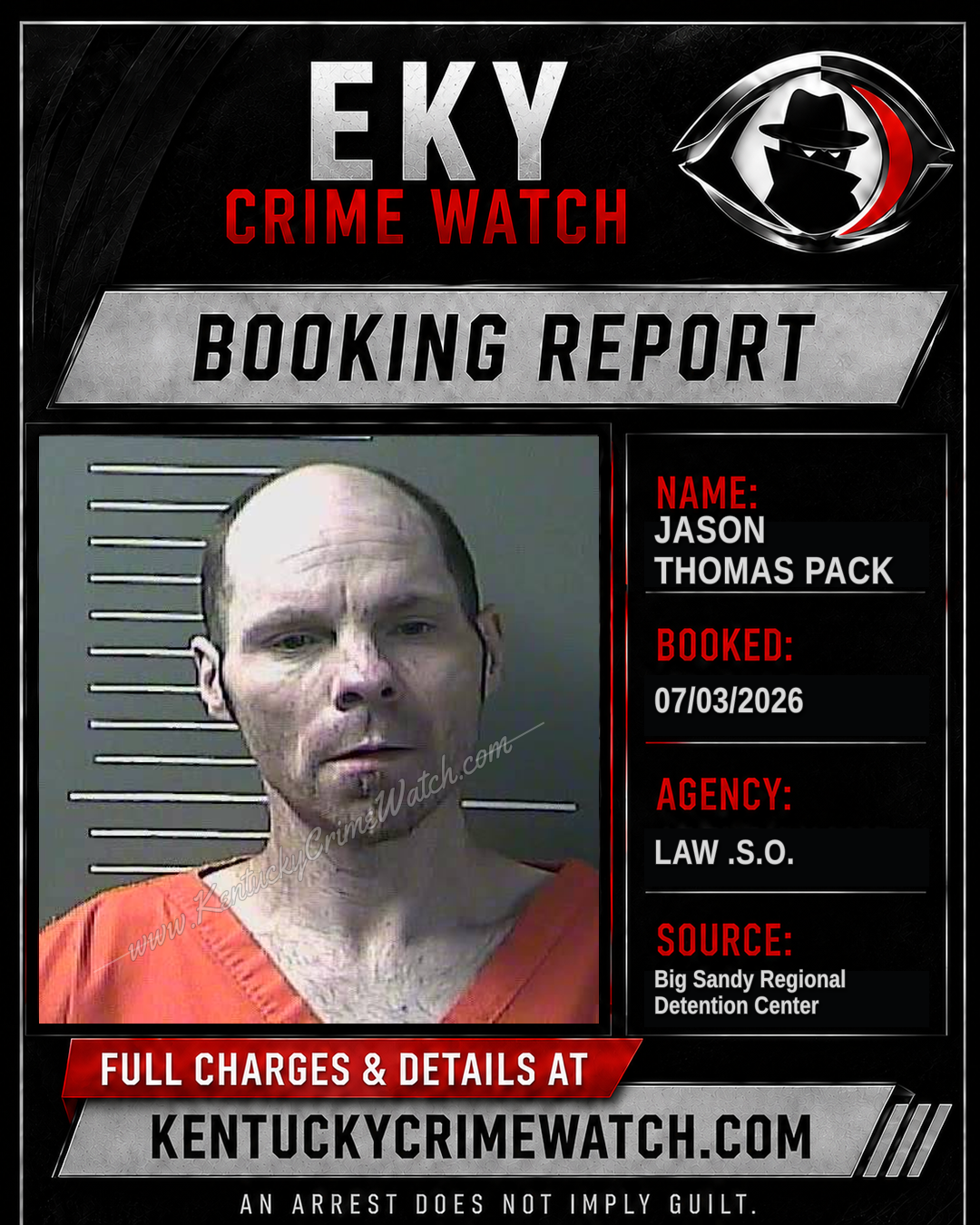 JASON Thomas PACK booking image