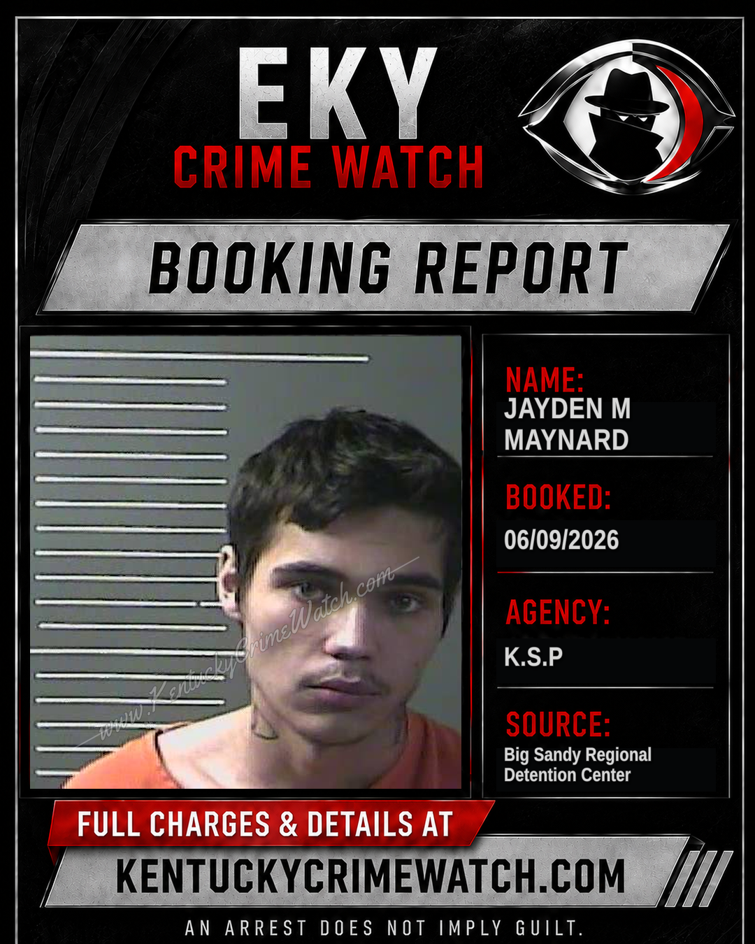 JAYDEN M MAYNARD booking image