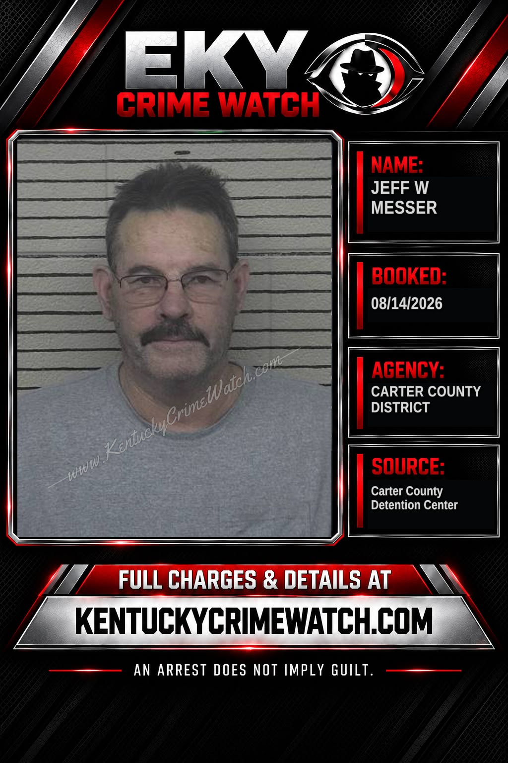 JEFF W MESSER booking image