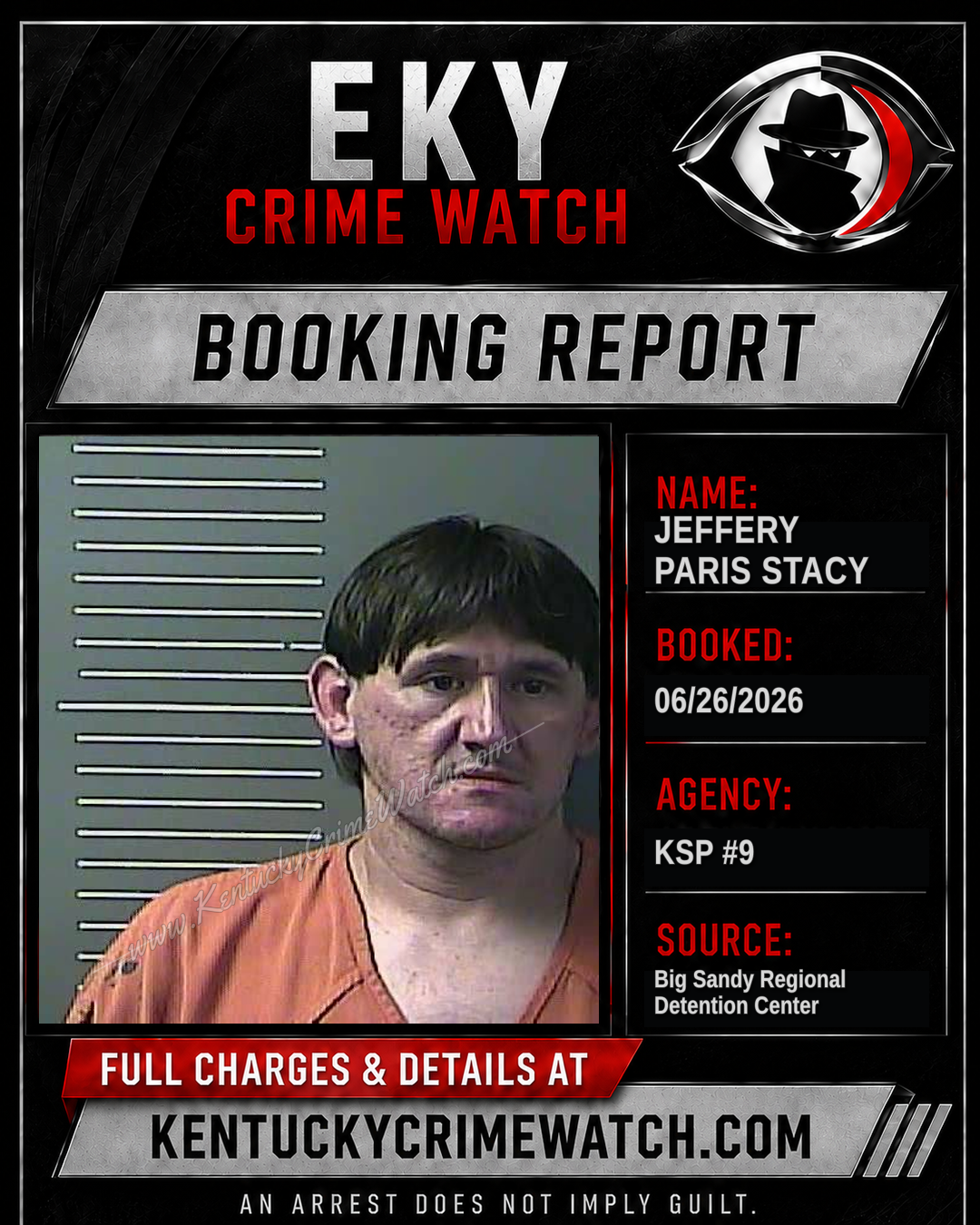 JEFFERY PARIS STACY booking image