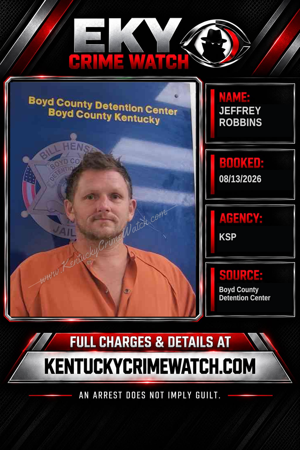 JEFFREY ROBBINS booking image