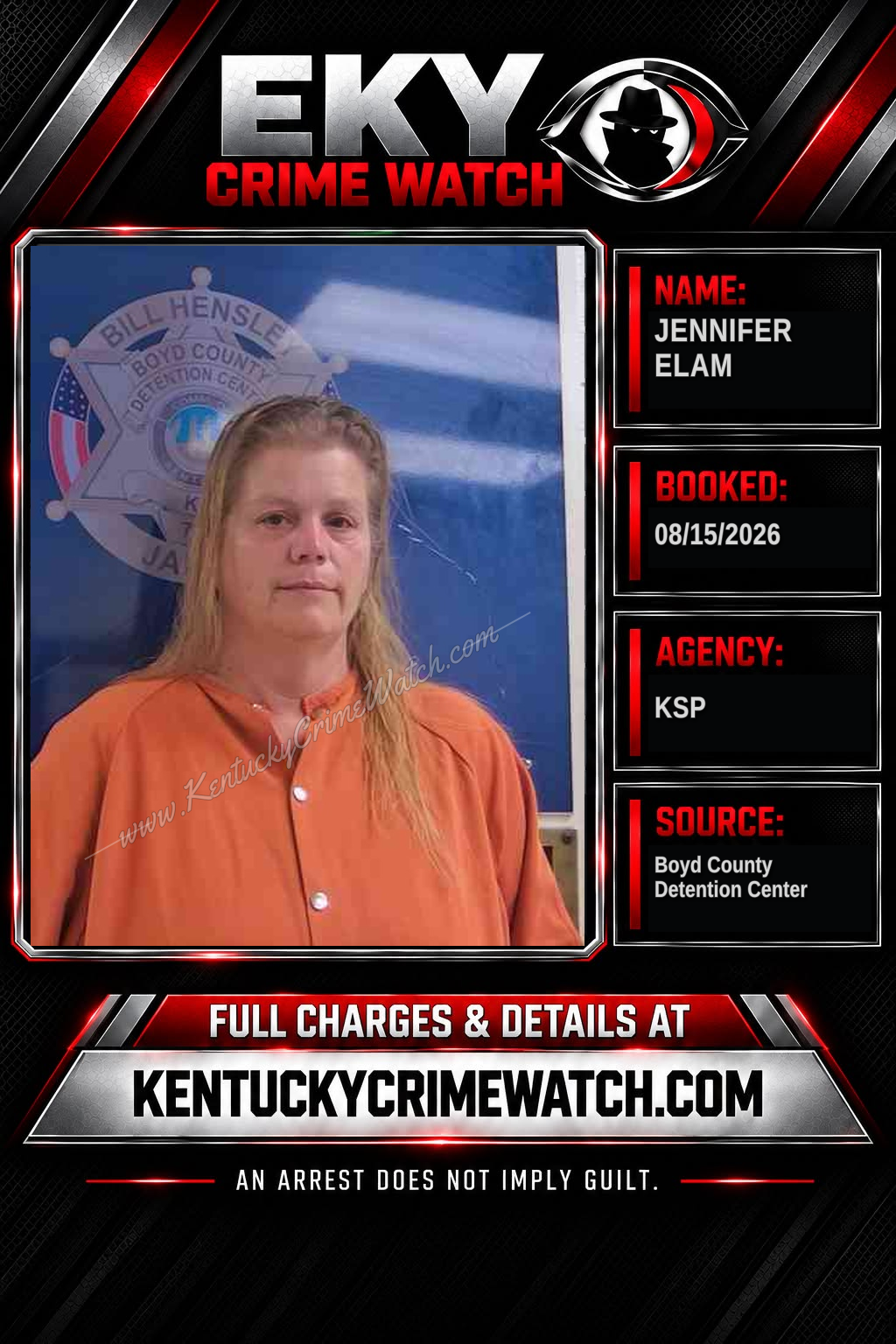 JENNIFER ELAM booking image