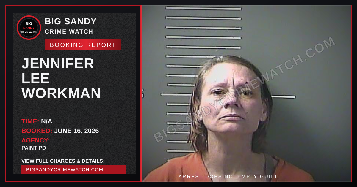 JENNIFER LEE WORKMAN booking image