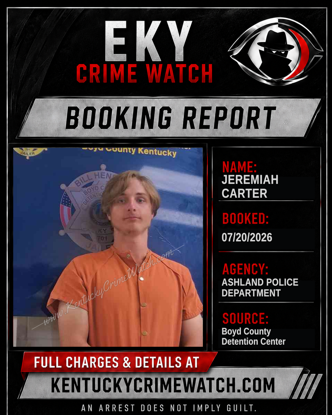 JEREMIAH CARTER booking image