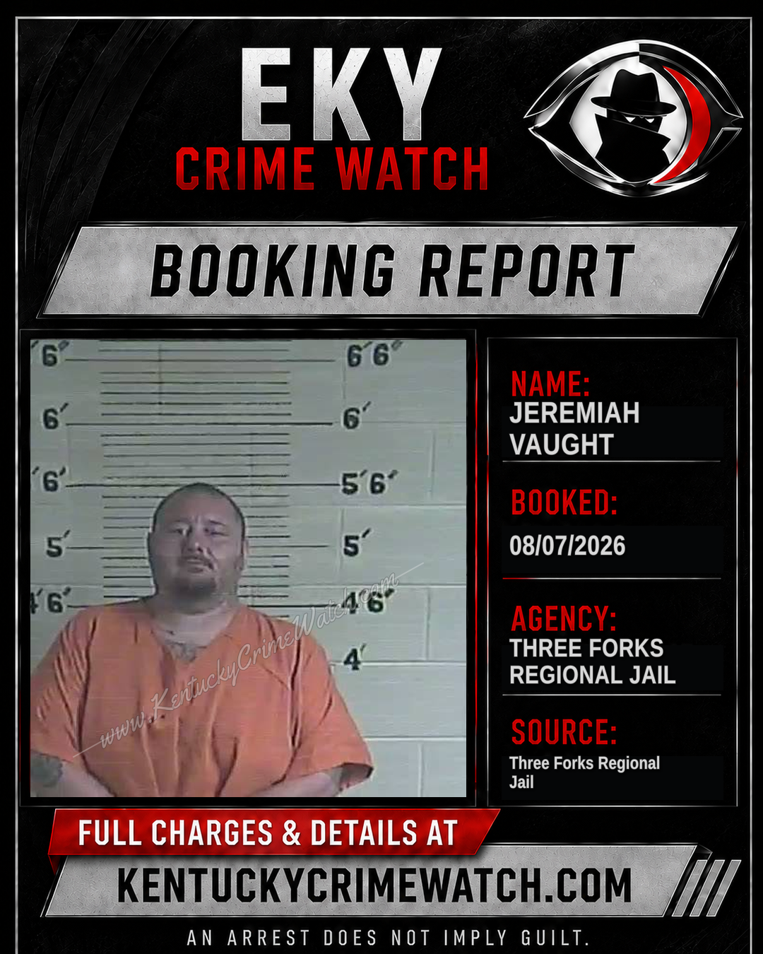 Jeremiah Vaught booking image