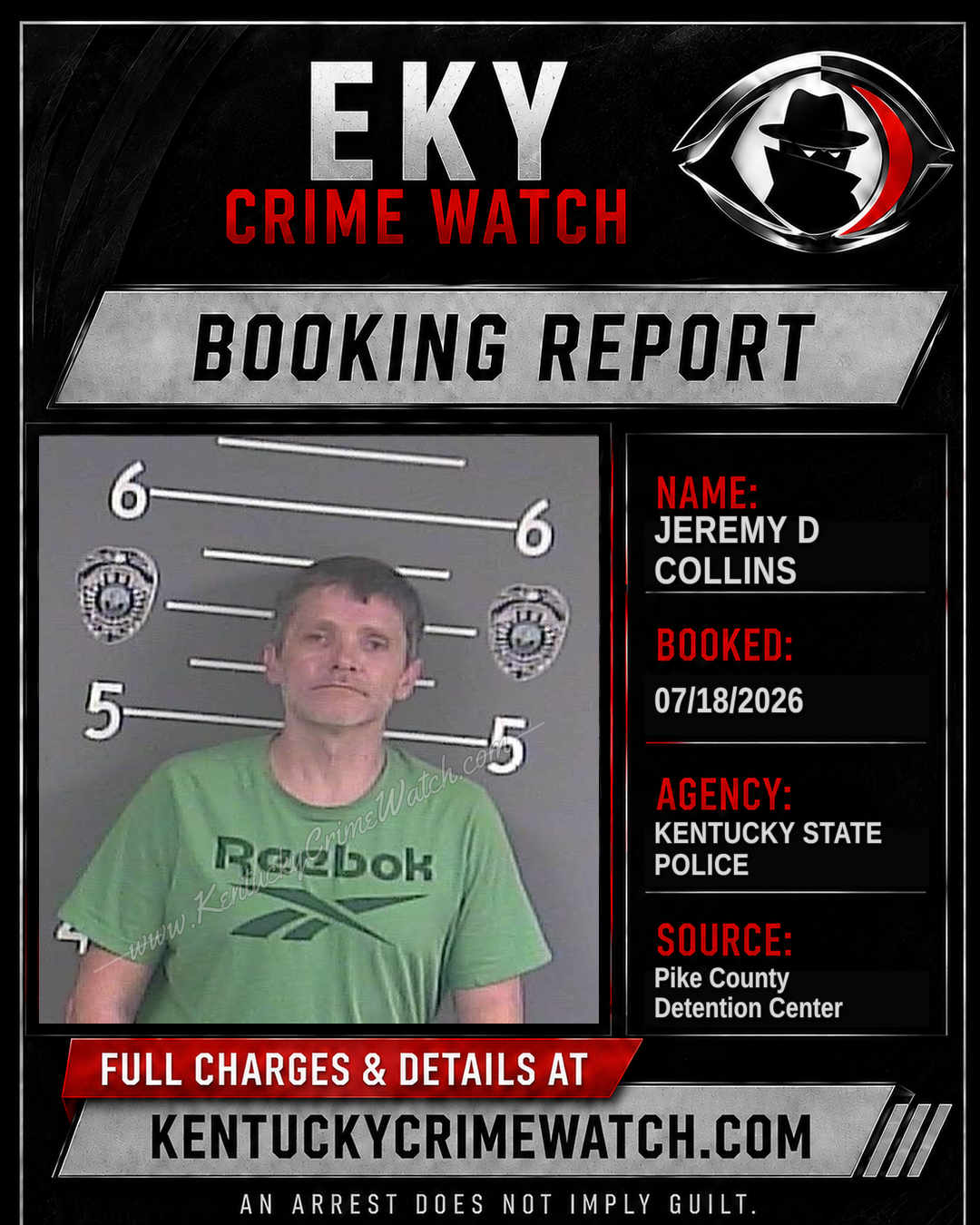 JEREMY D COLLINS booking image