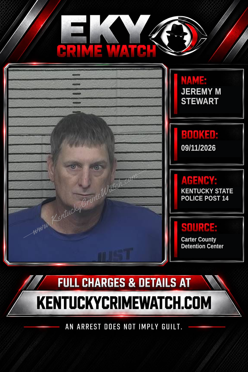 JEREMY M STEWART booking image