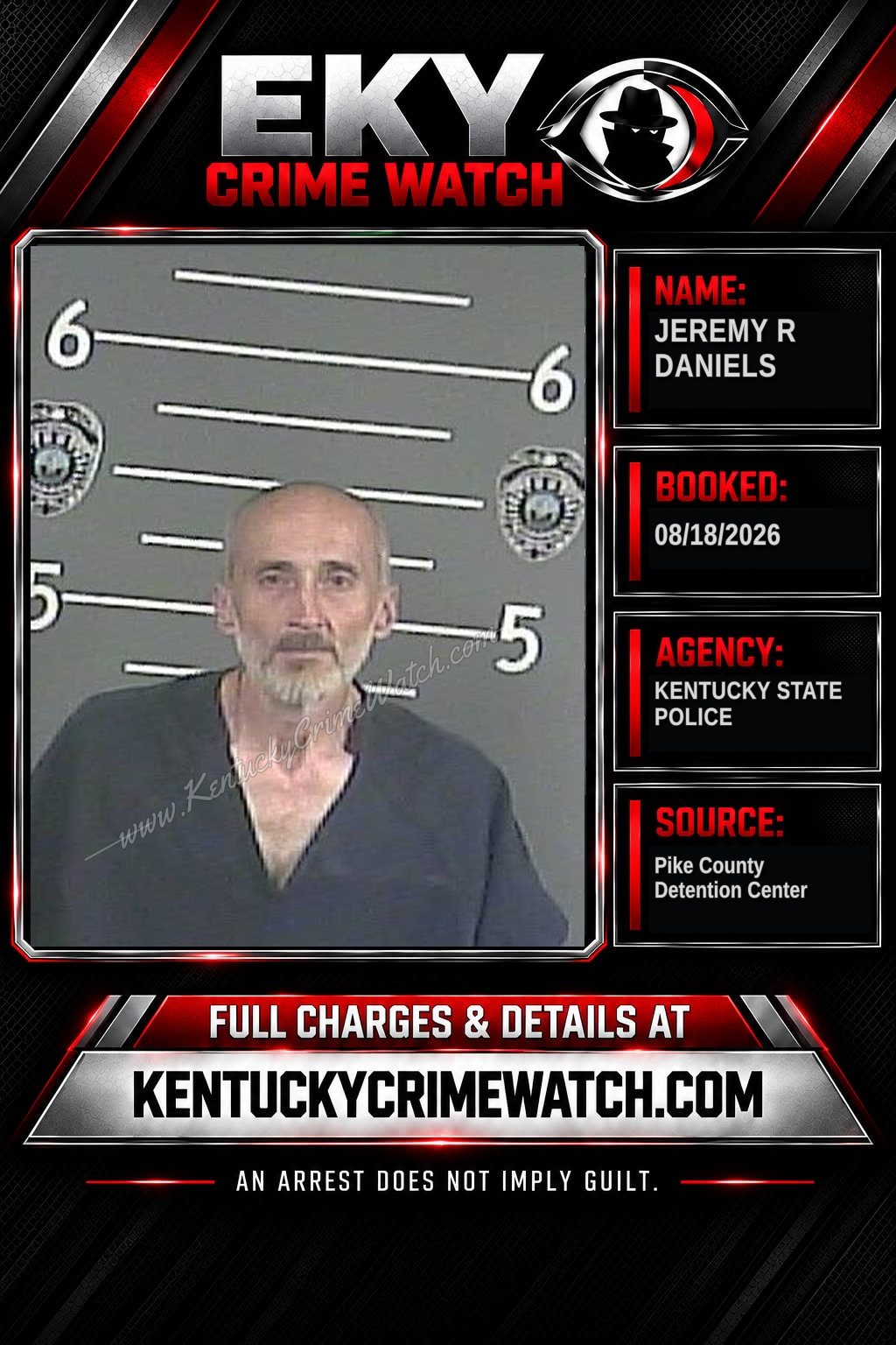 JEREMY R DANIELS booking image