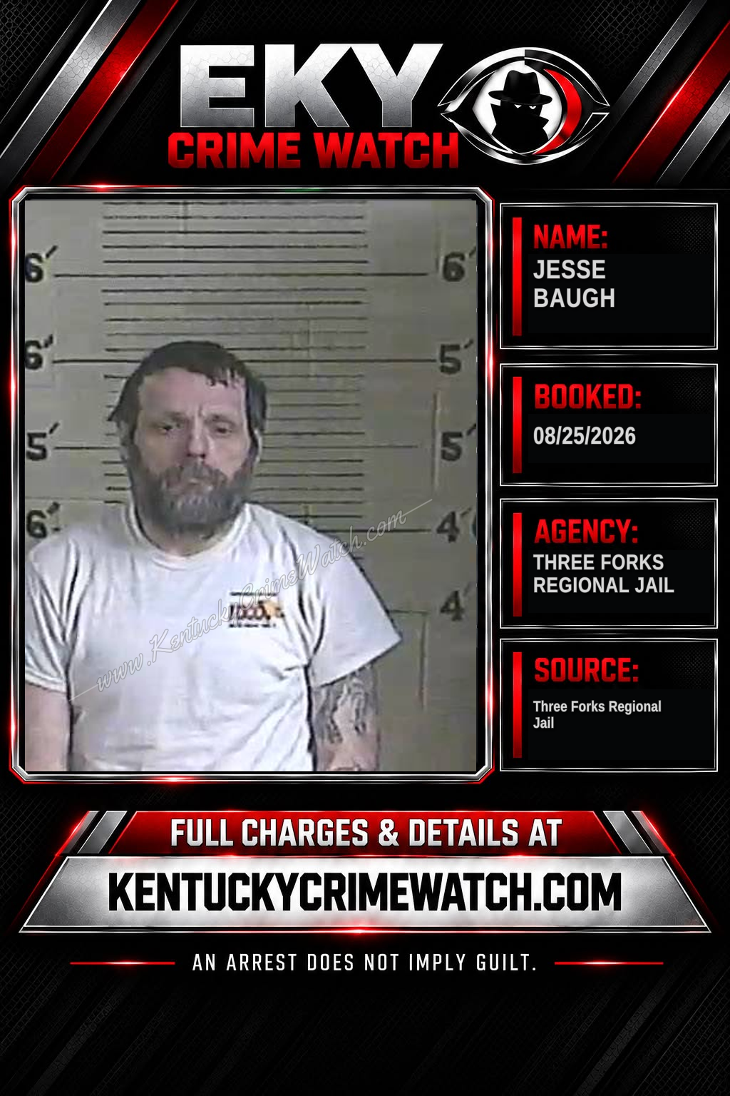 Jesse Baugh booking image