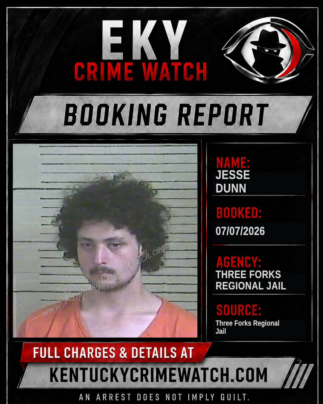 Jesse Dunn booking image