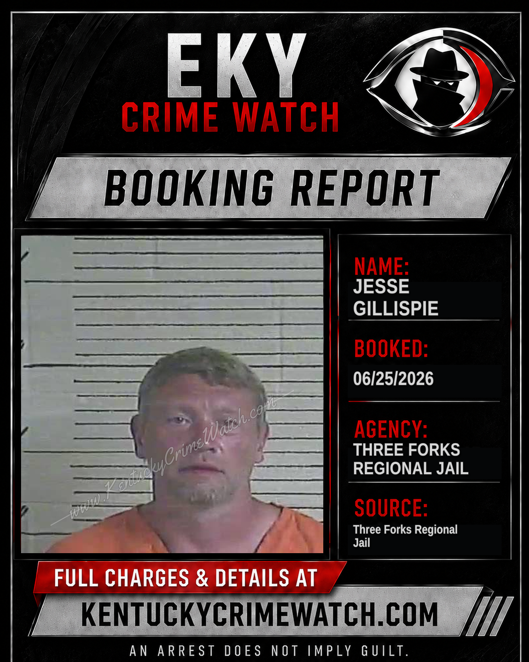 Jesse Gillispie booking image