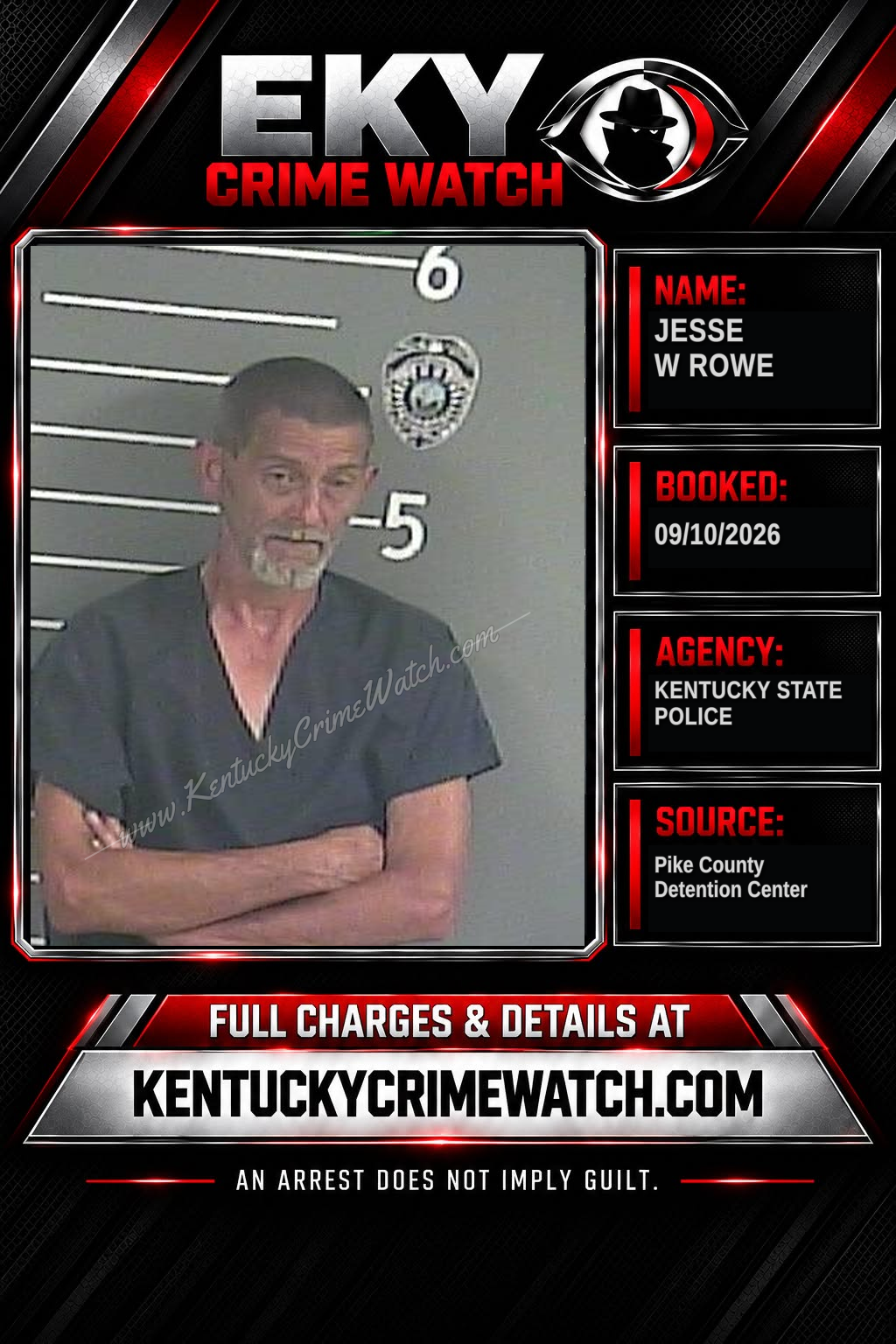 JESSE W ROWE booking image