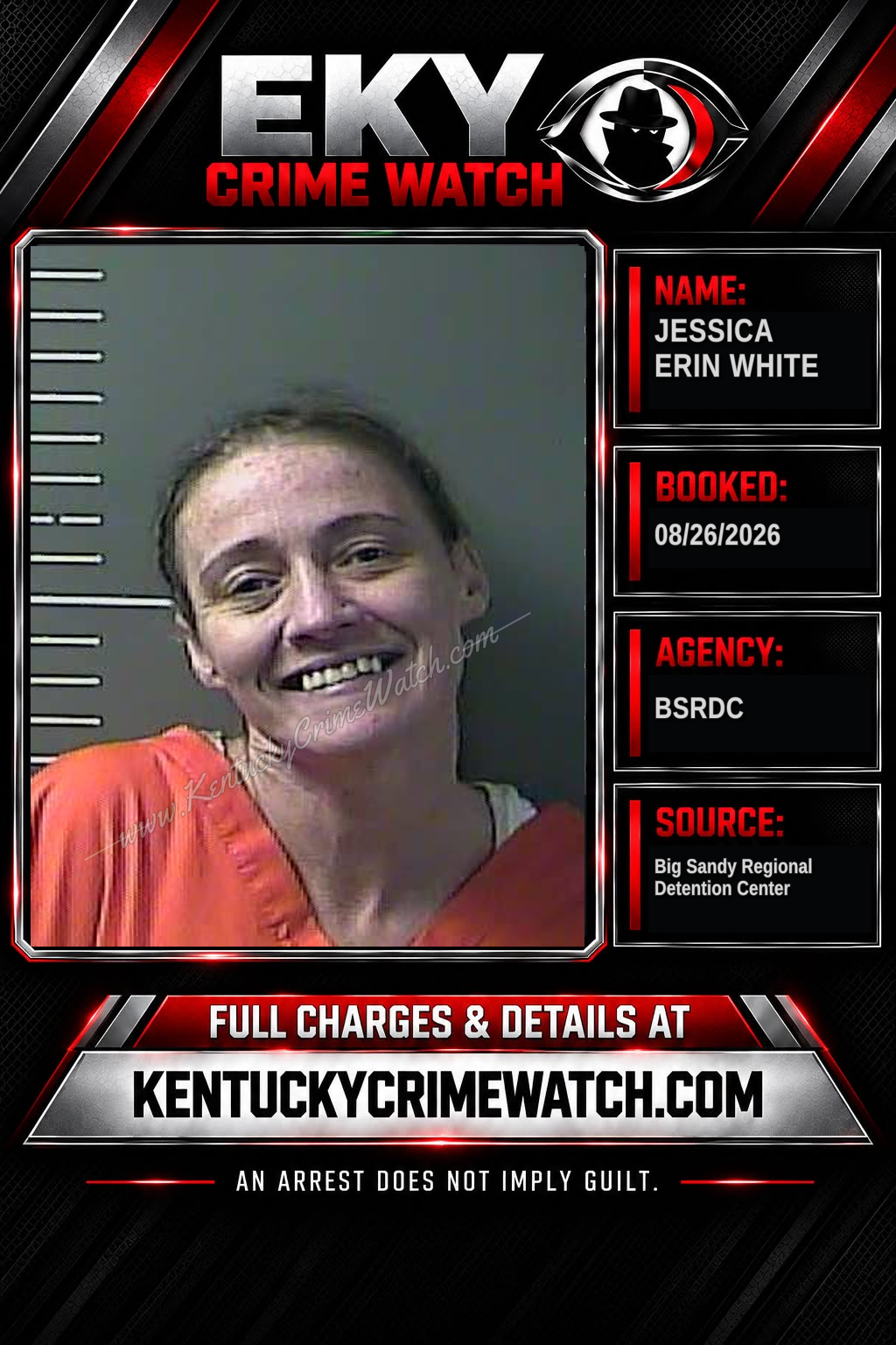 JESSICA ERIN WHITE booking image