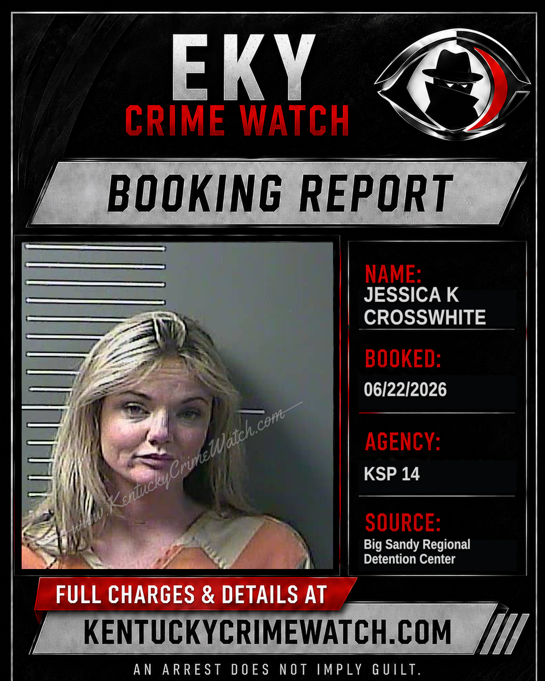 JESSICA K CROSSWHITE booking image