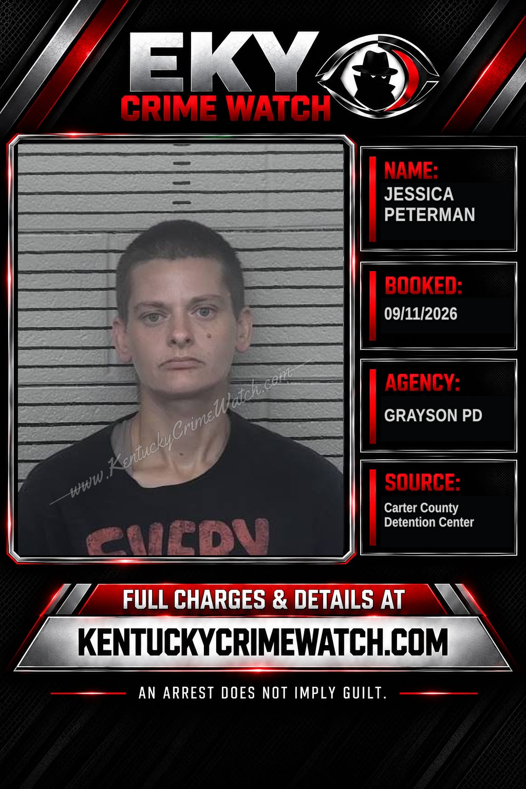JESSICA PETERMAN booking image