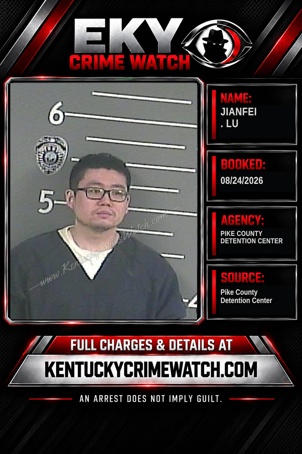 JIANFEI . LU booking image