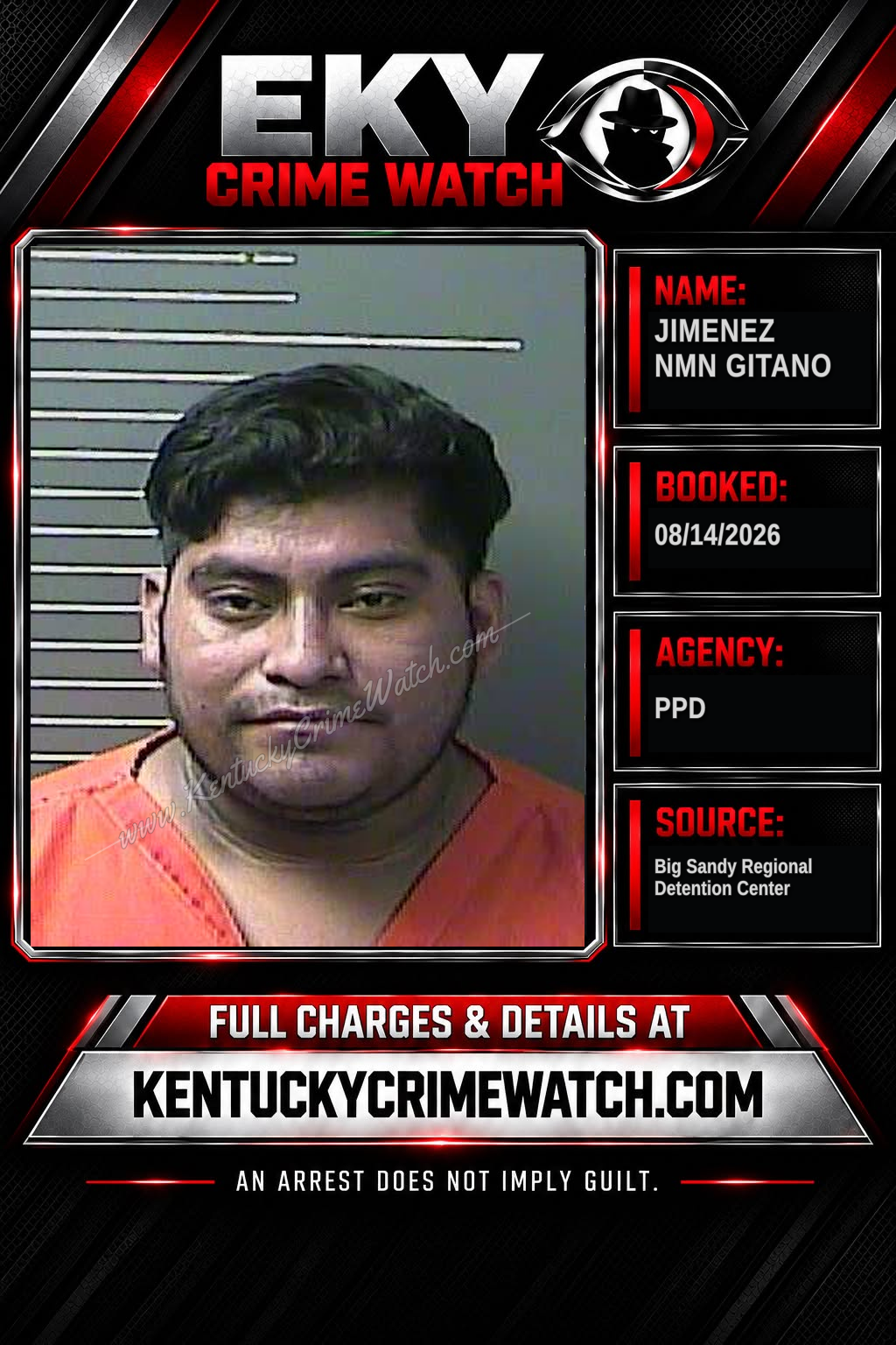 JIMENEZ NMN GITANO booking image