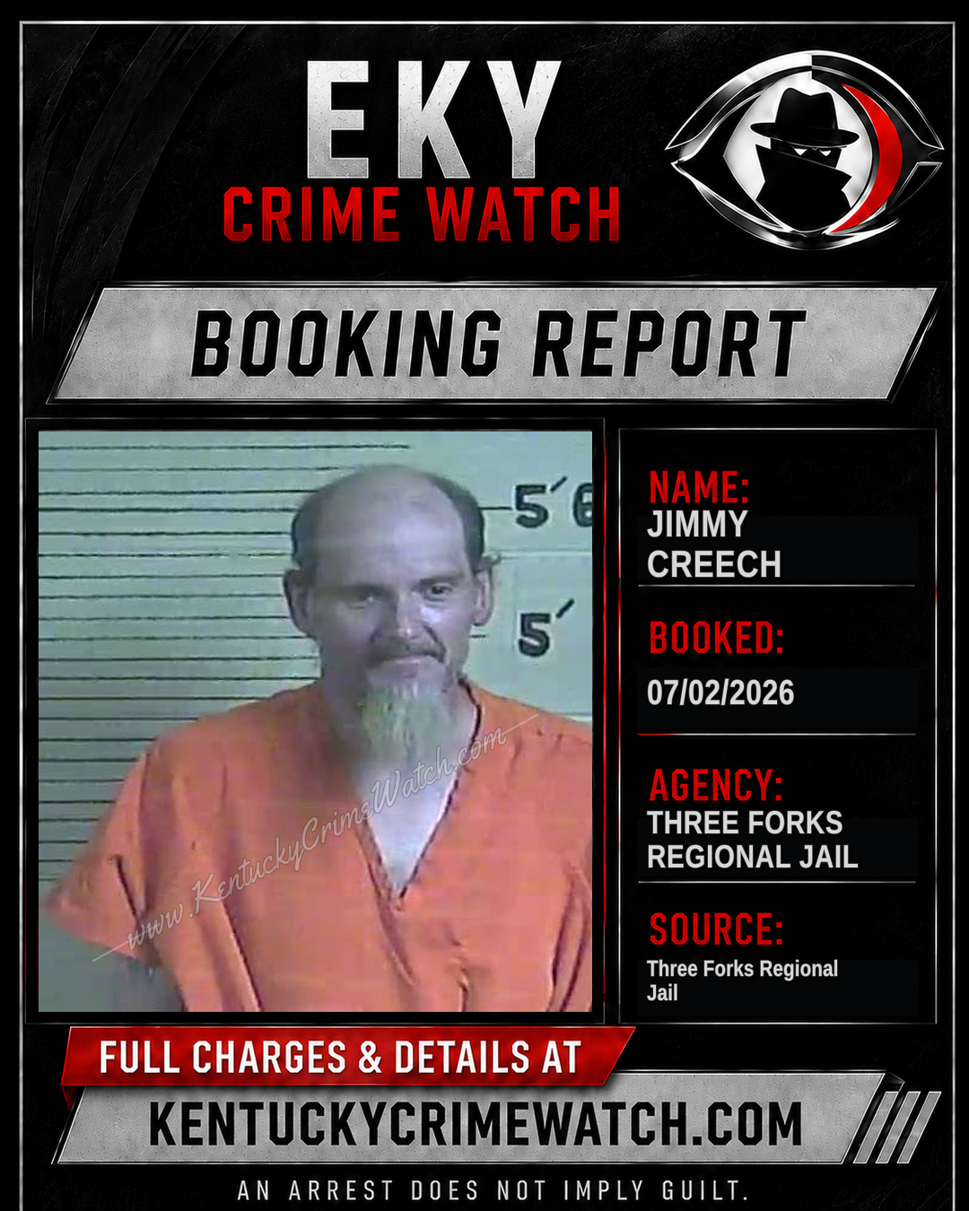 Jimmy Creech booking image