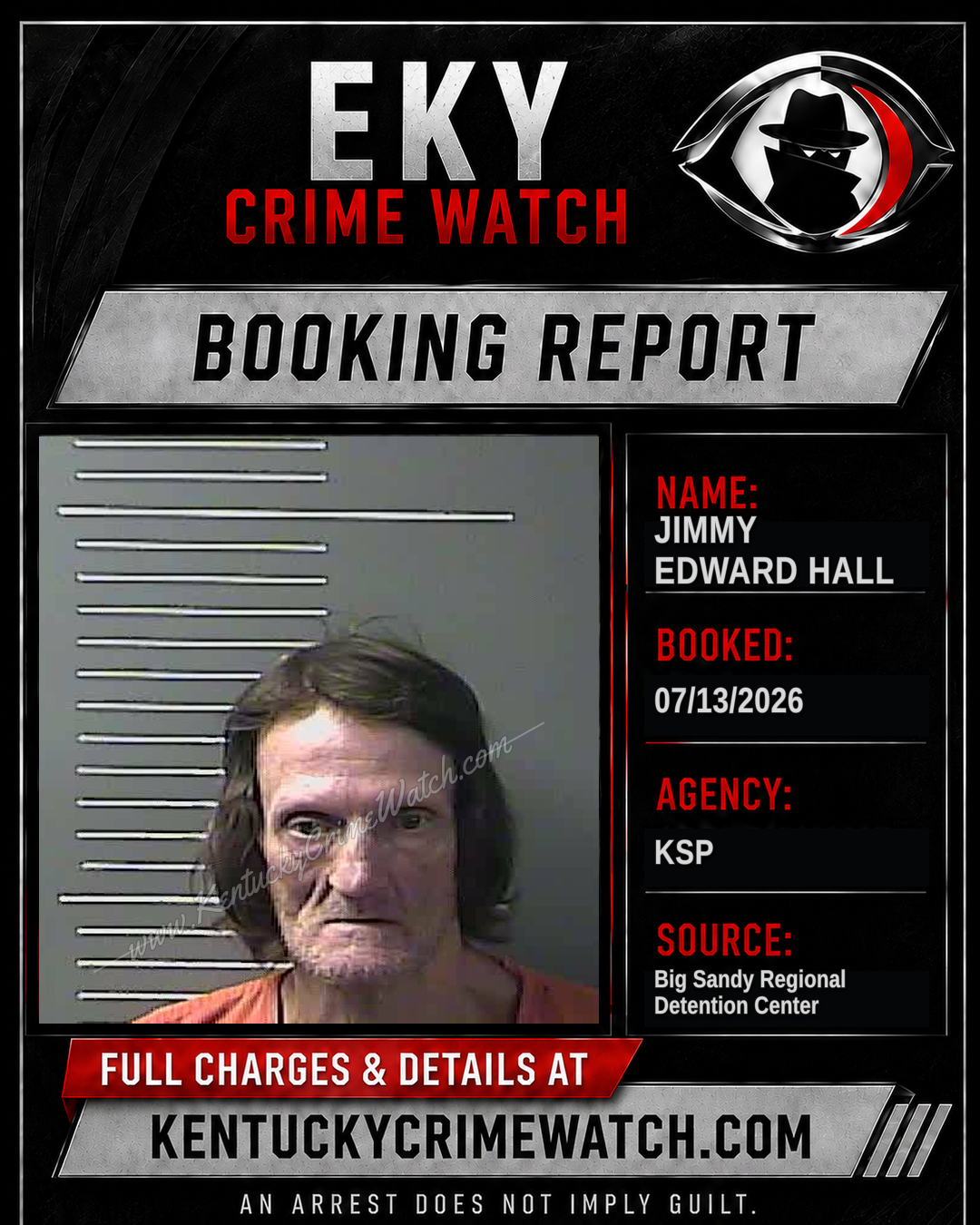 JIMMY Edward HALL booking image