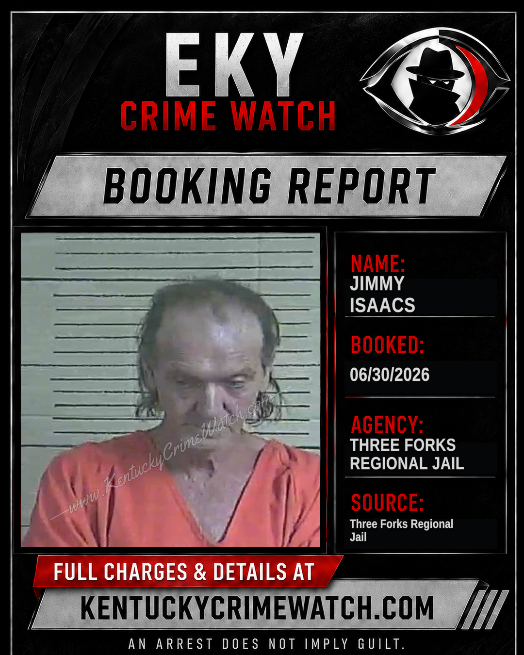 Jimmy Isaacs booking image