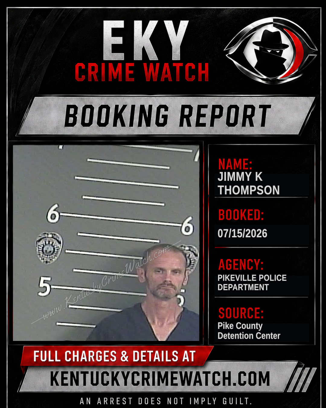 JIMMY K THOMPSON booking image