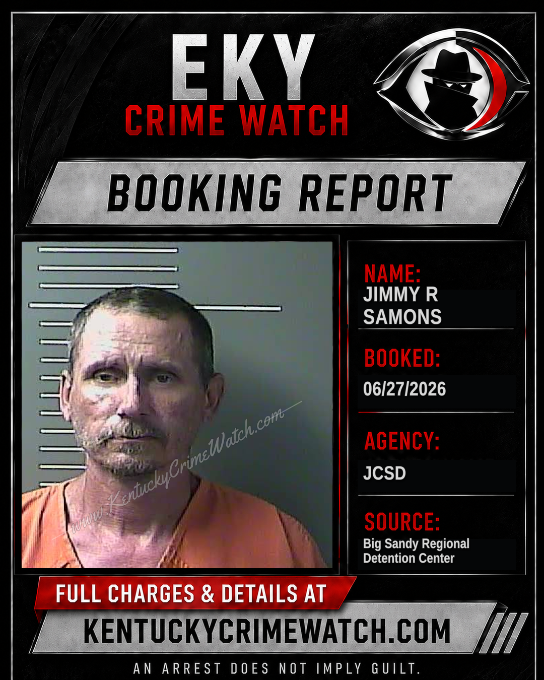 JIMMY R SAMONS booking image