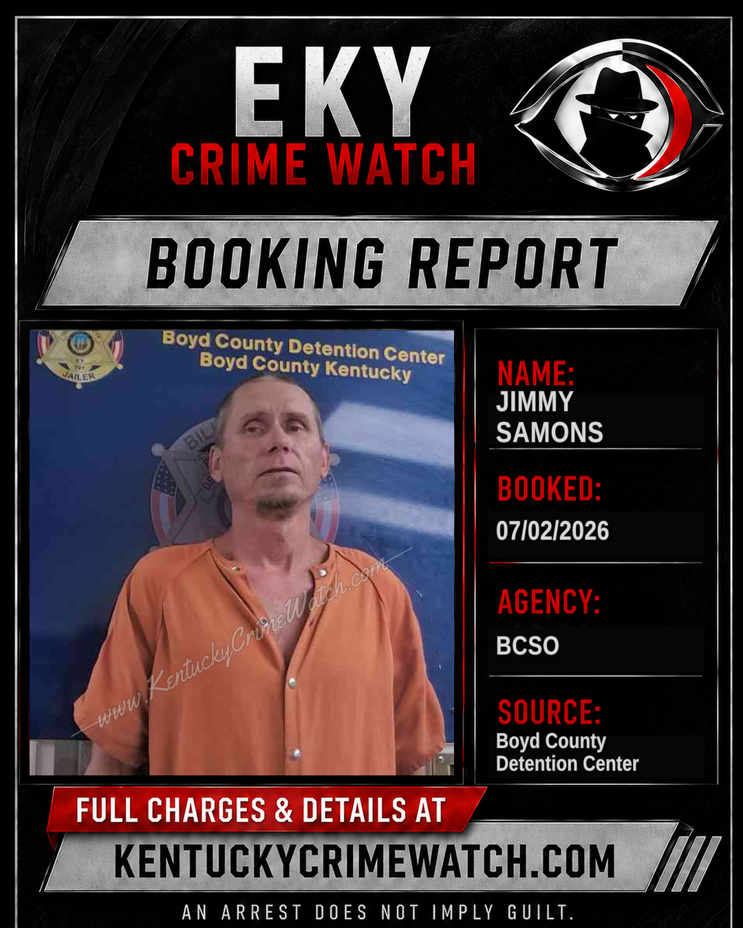 JIMMY SAMONS booking image