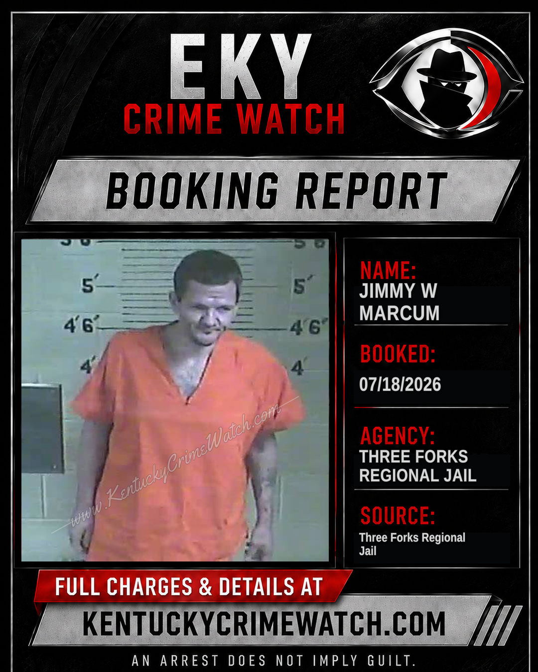 Jimmy W Marcum booking image