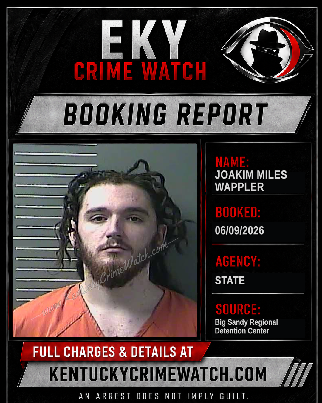 JOAKIM MILES WAPPLER booking image