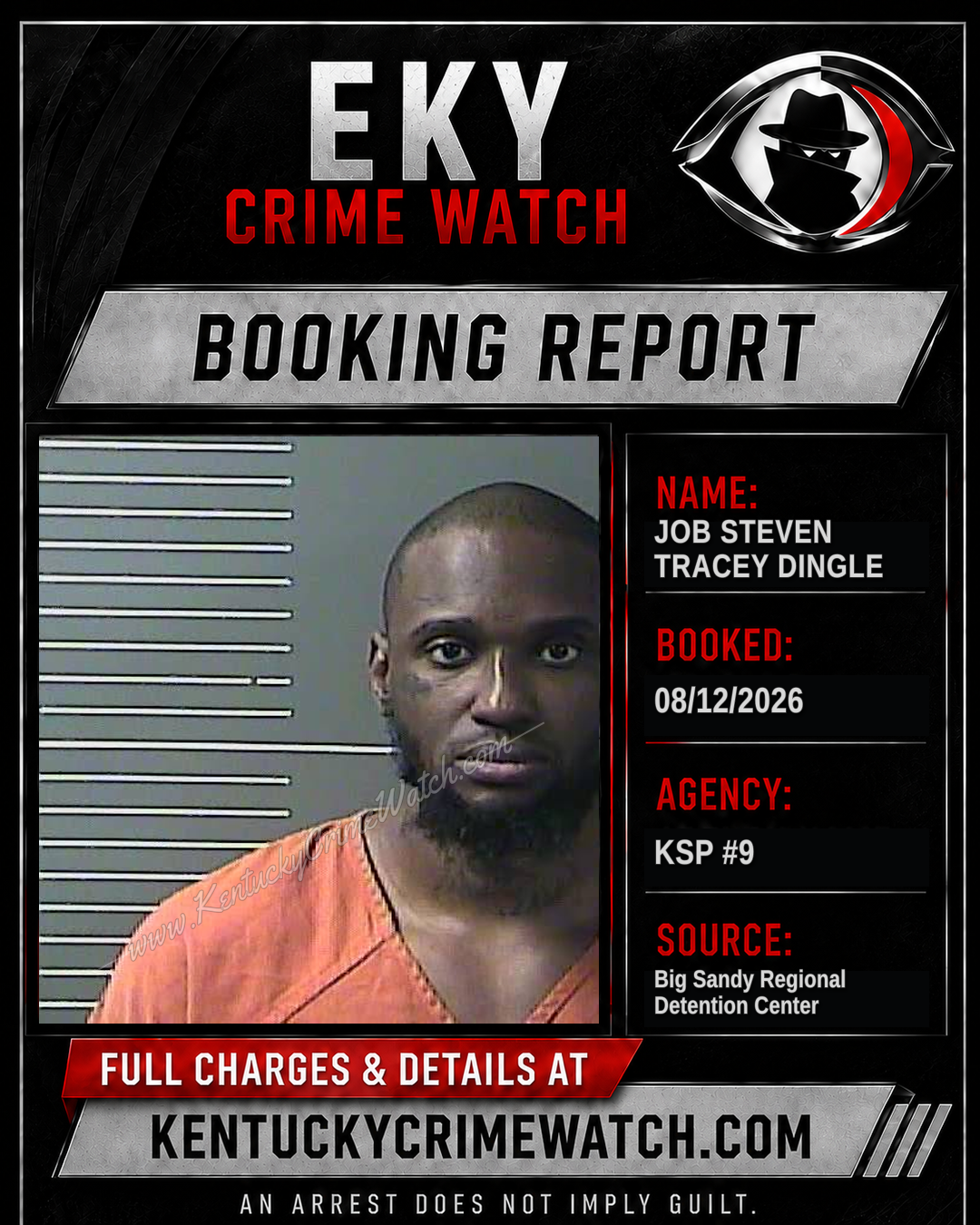 JOB STEVEN TRACEY DINGLE booking image