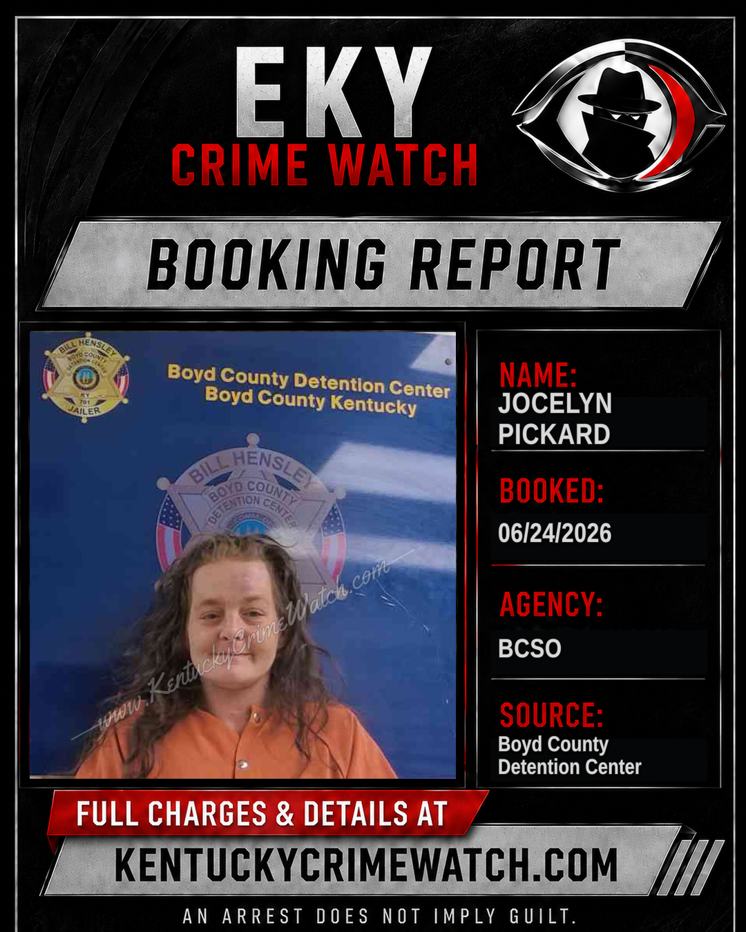 JOCELYN PICKARD booking image