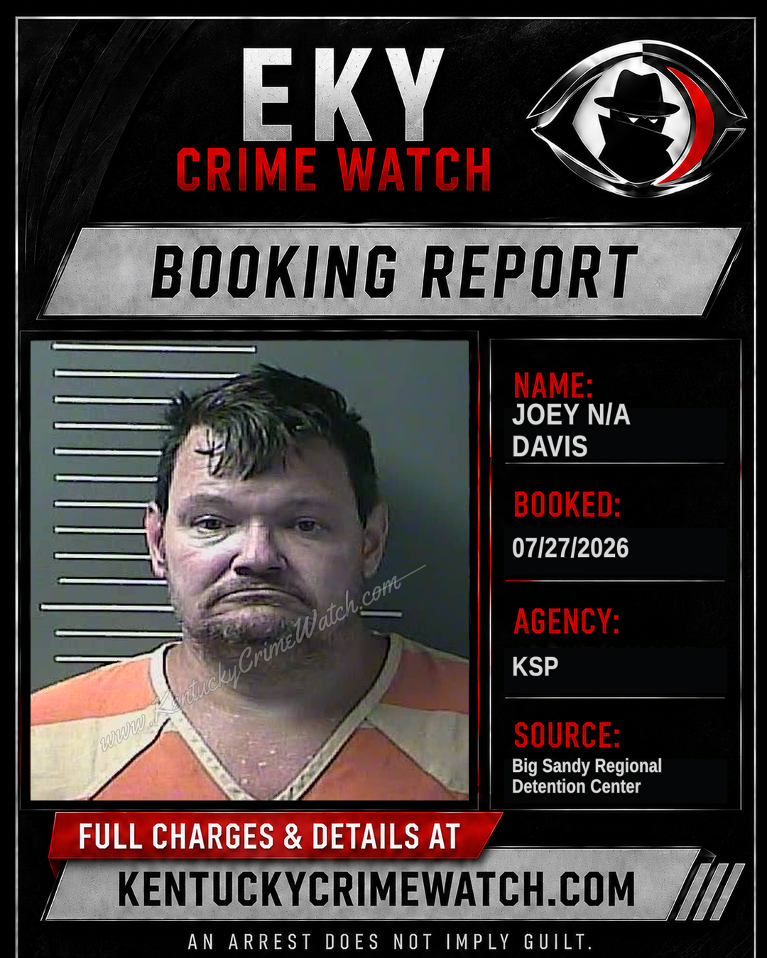 JOEY N/A DAVIS booking image
