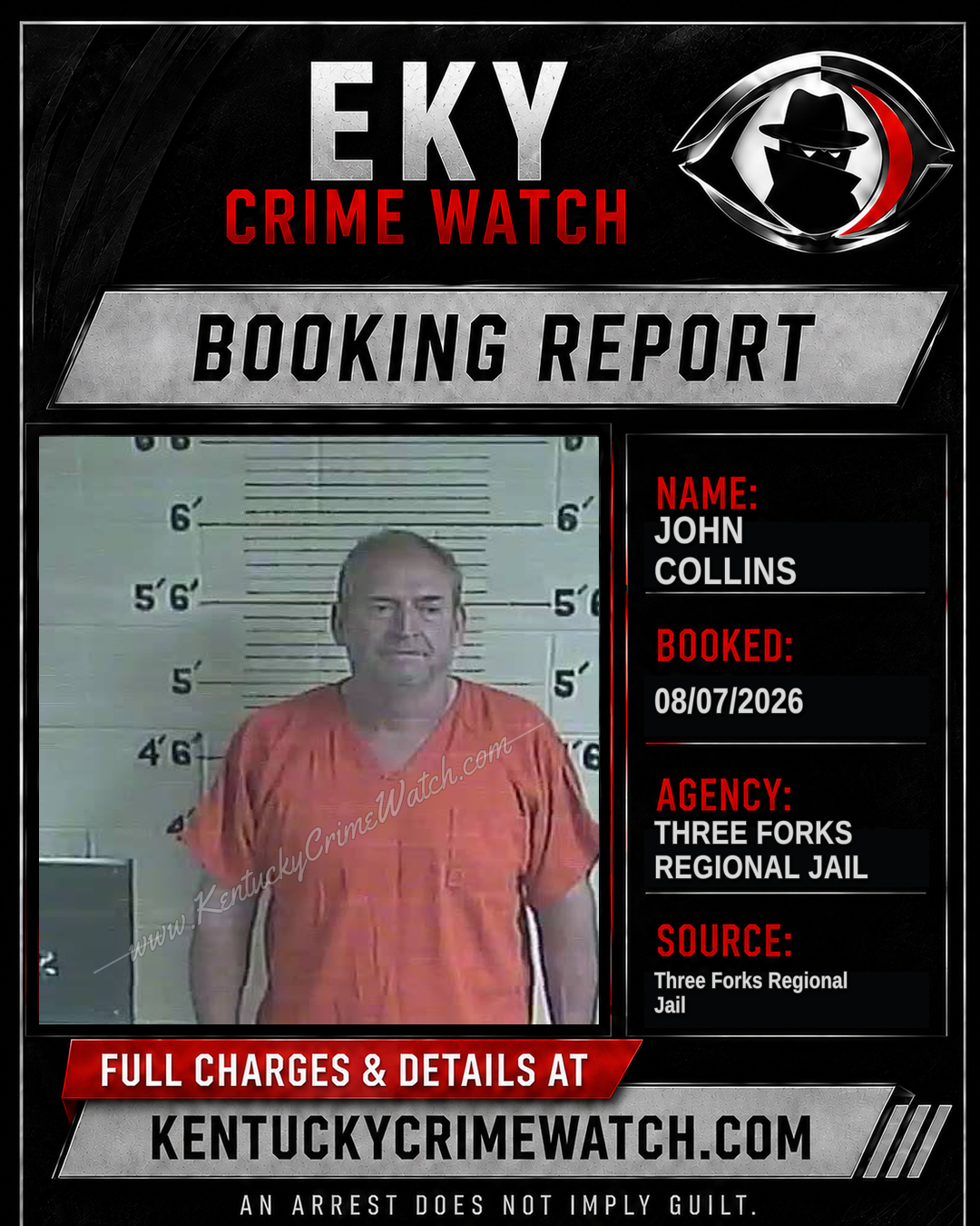 John Collins booking image