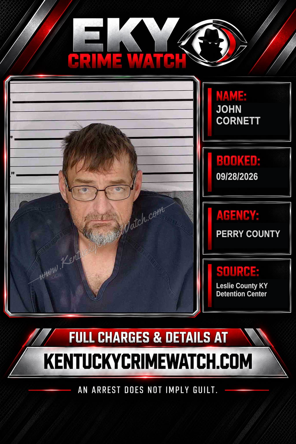 JOHN CORNETT booking image