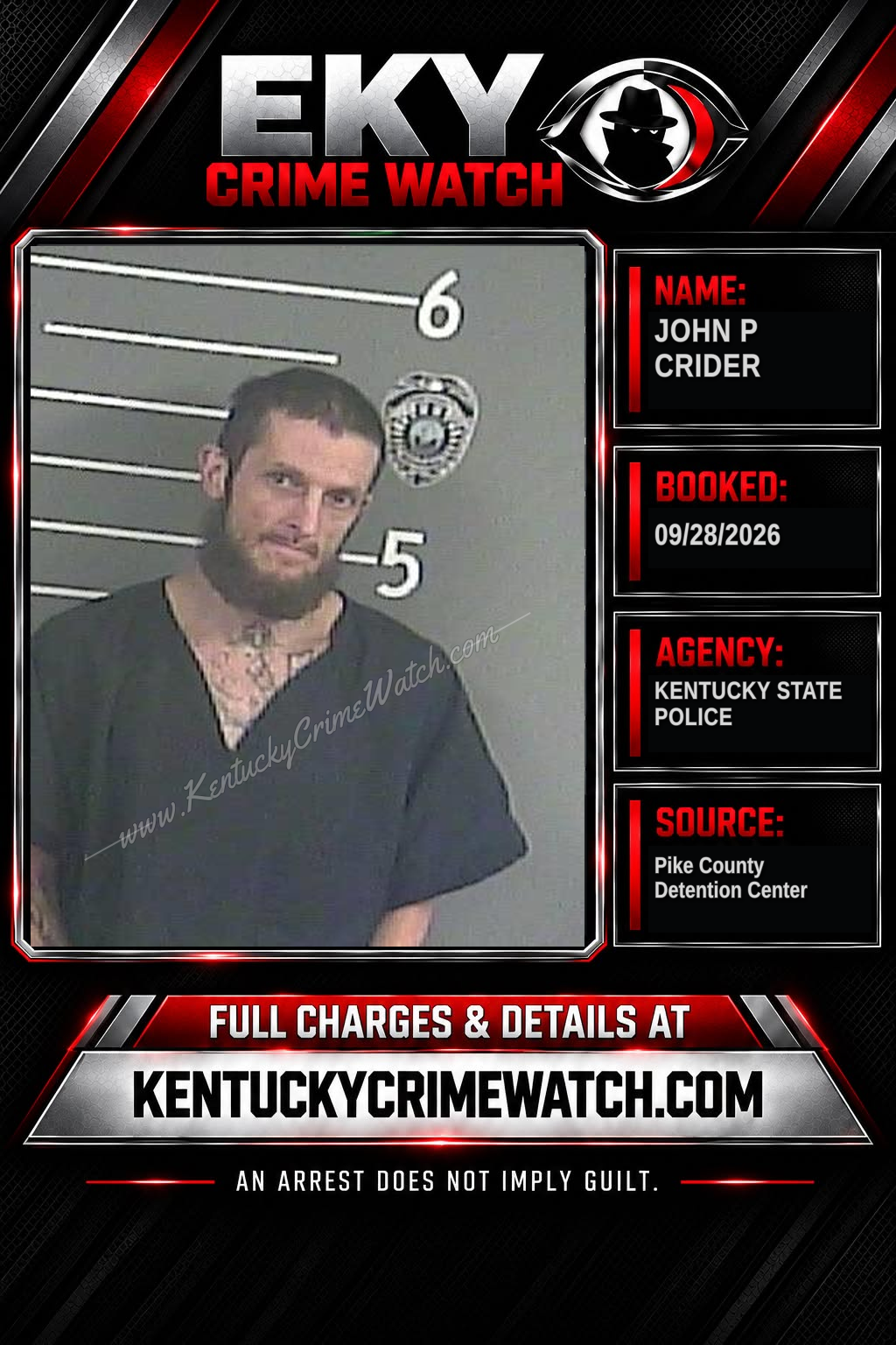 JOHN P CRIDER booking image