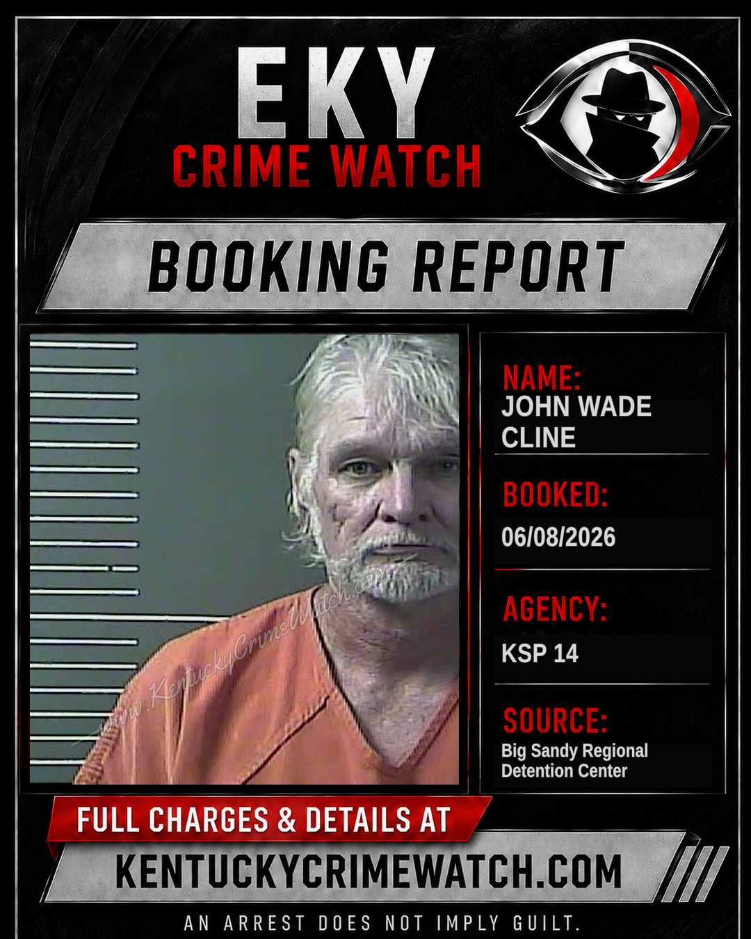 JOHN WADE CLINE booking image
